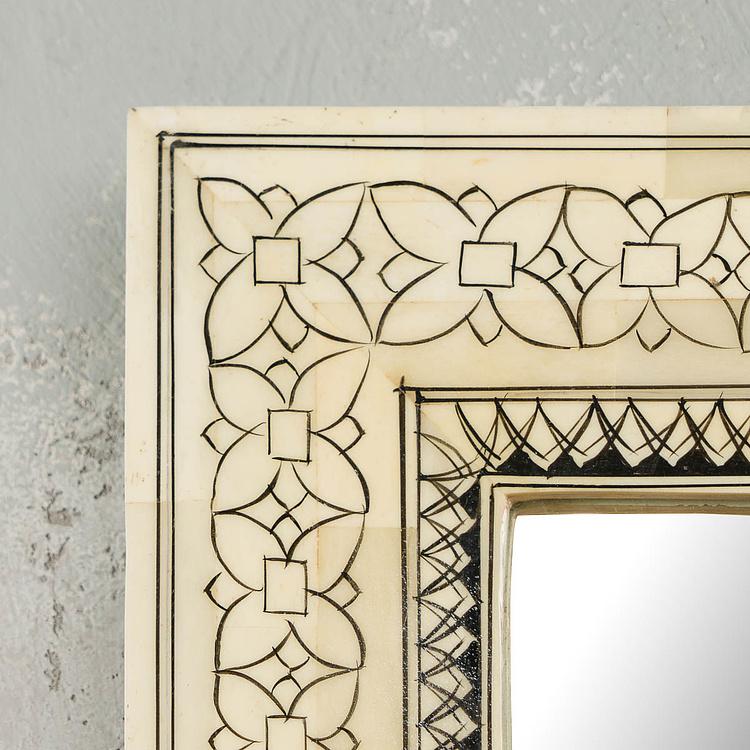 Зеркало из дерева и рога Алькасар Alcazar Wood And Horn Mirror