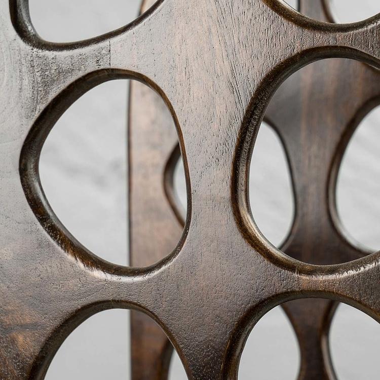 Подставка на десять бутылок из дерева манго Mango Wood Bottle Rack For 10 Bottles