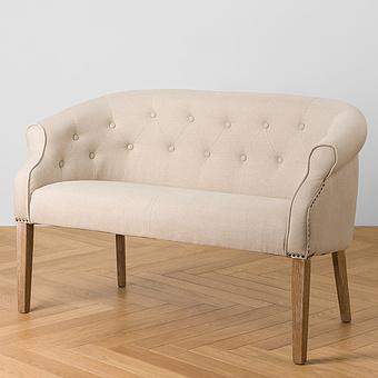 Marshall 2 Seater, Oak Sandwashed Linen