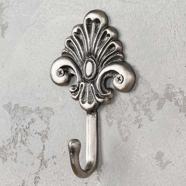 Крючок Королевская лилия серебристая Fleur De Lis Silver Hook