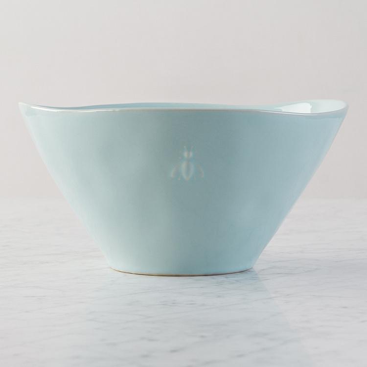 Голубая салатница Пчёлы Abeille Ceramic Blue Salad Bowl