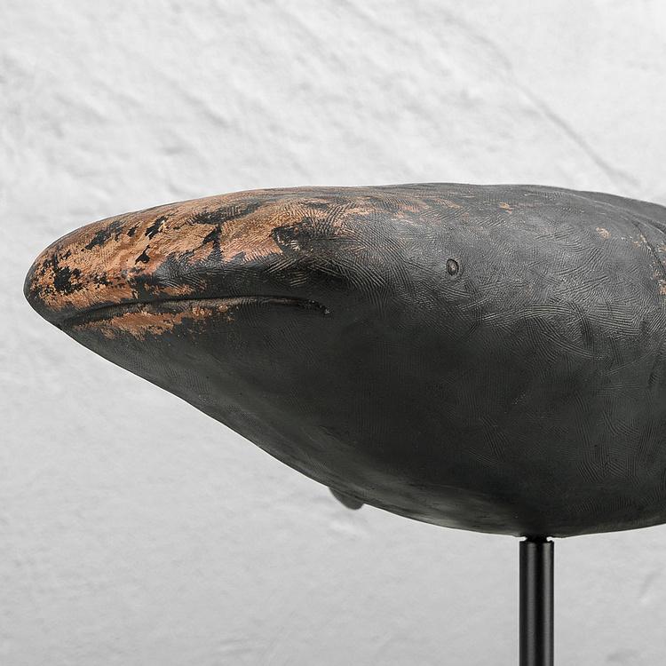 Статуэтка на подставке Чёрная акула, L Black Shark On Metal Base Large