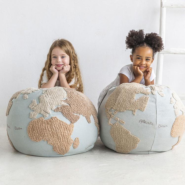 Декоративный пуф Карта мира World Map Pouf