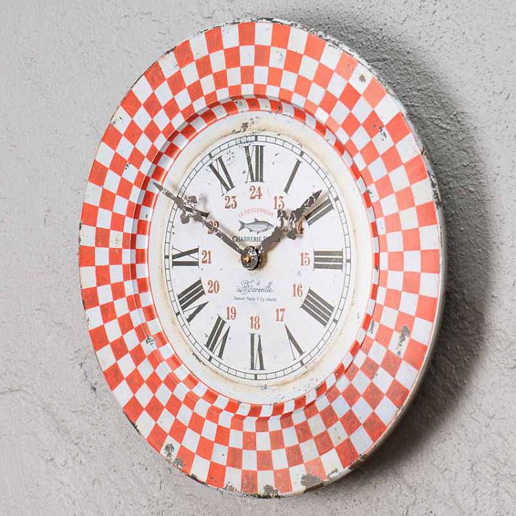French Tin Marseille Wall Clock