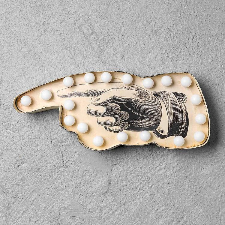 Арт-объект с подсветкой Указательный палец Index Finger Sign With Light