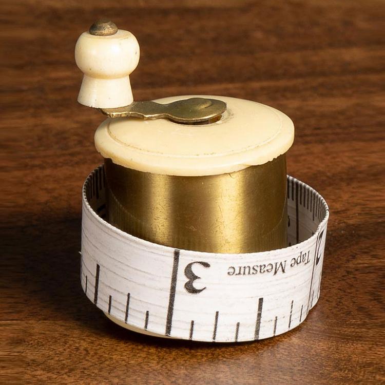 Рулетка латунная с патиной Measuring Tape Brass Patina