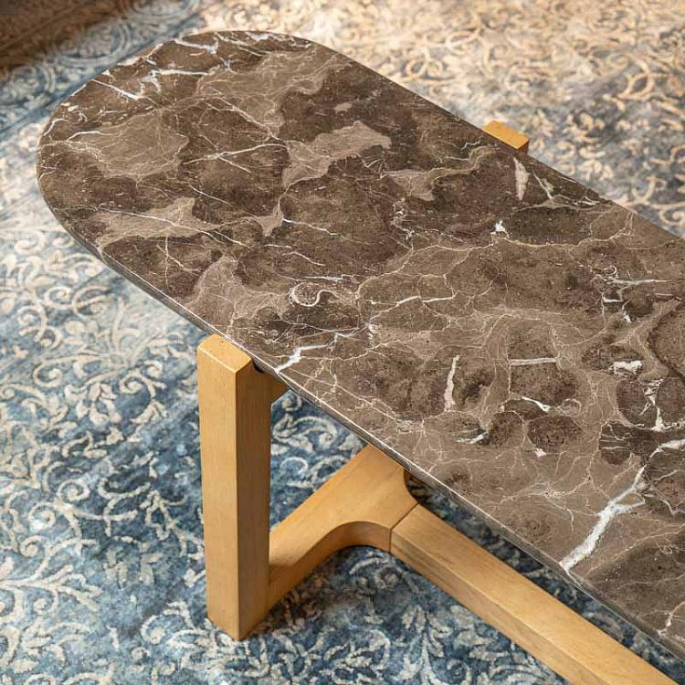Высокий журнальный стол Каменный лист F303 Stoneleaf Coffee Table Tall