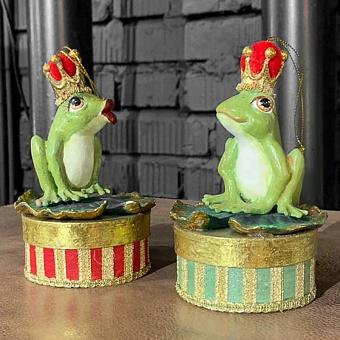 Set Of 2 Frogs Prince On Box 13,5 cm discount