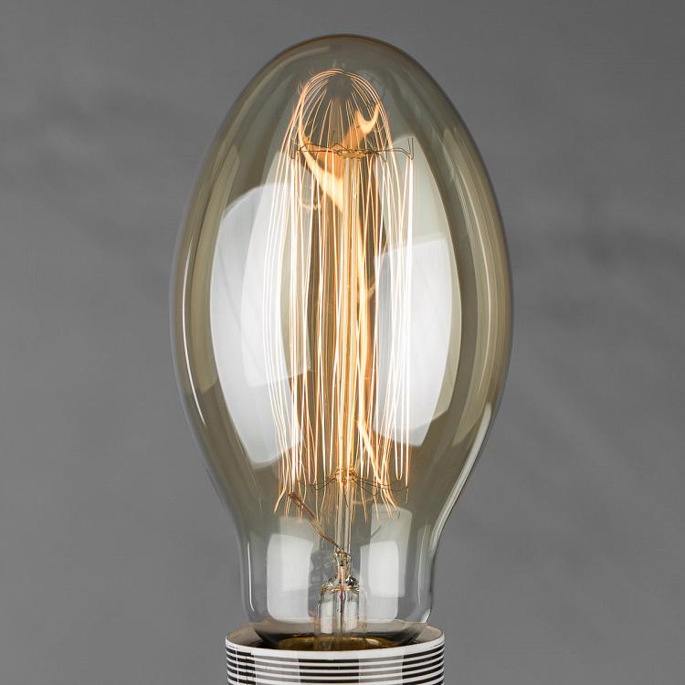 Лампа накаливания Эдисон Большой Лист Скрэтч E27 40 Вт, золотая колба Edison Big Leaf Gold Scratch E27 40W