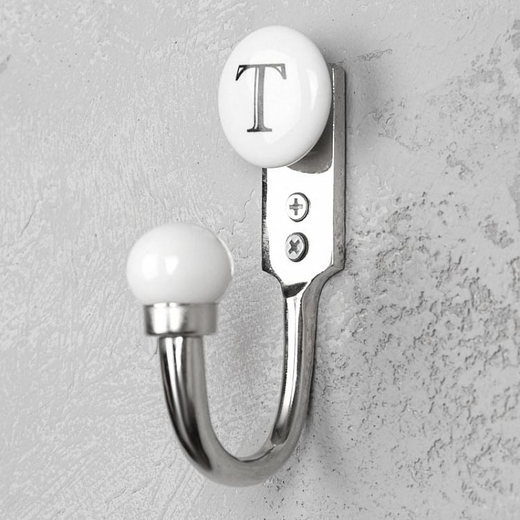 Однорожковый крючок с буквой T Alphabet Hook T