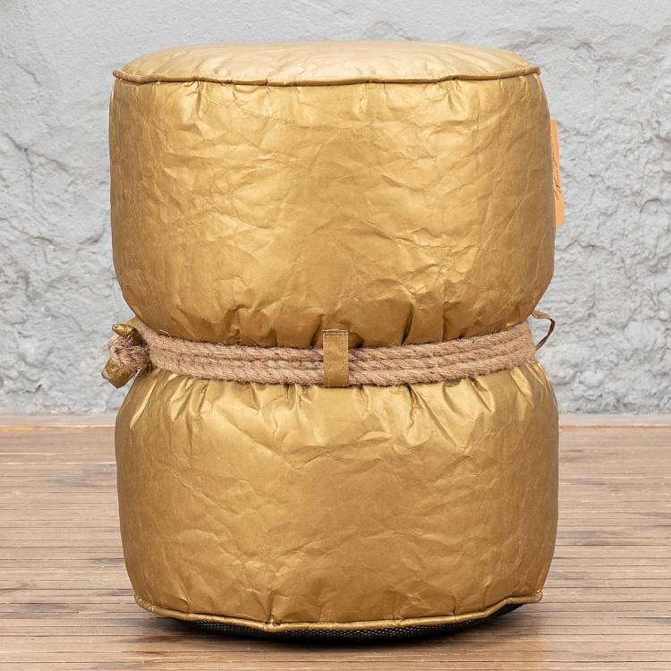 Золотой пуфик Куронн Couronnes Footstool Gold