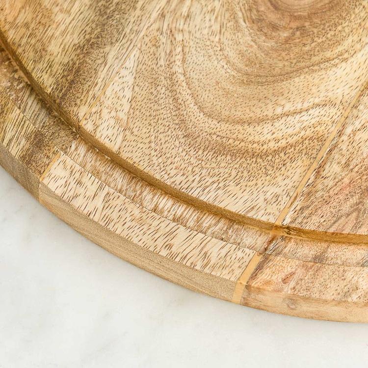 Деревянная доска со стеклянным колпаком Улей, L Bee Dish And Cover Large