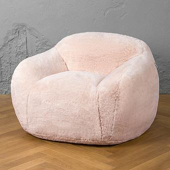 Кресло Snug Chair искусственный мех Big Bear Pink