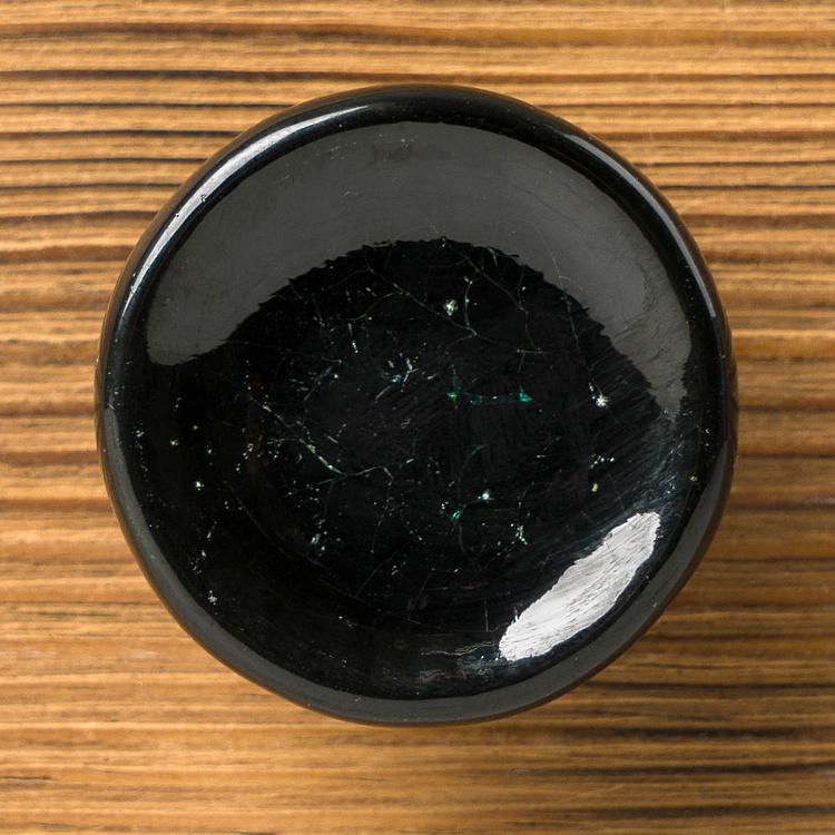 Мебельная ручка Чёрный кракелюр Cracked Knob Black