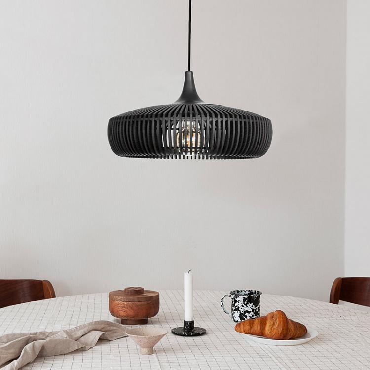 Подвесной светильник Клейва Дайн Вуд на чёрном проводе Clava Dine Wood With Black Cord