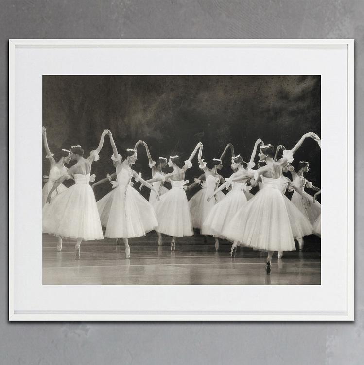 Фотография в рамке Балет Жизель Танец Виллис, сепия Ballet Giselle, The Wilis, Sepia