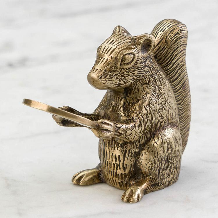 Открывашка Латунная белка  Antique Gold Squirrel Bottle Opener