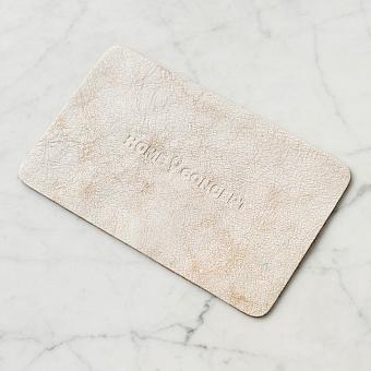 Коврик для стола Home Concept Working Station Leather Pad Small натуральная кожа Vintage Bianco