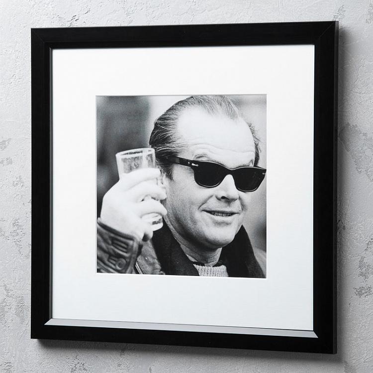 Фото-принт в чёрной раме Чин-чин Джек Николсон Jack Nicholson, Studio Frame