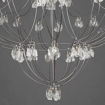 Люстра Classic Volt Chandelier хрусталь и металл Clear Crystal and Natural Metal
