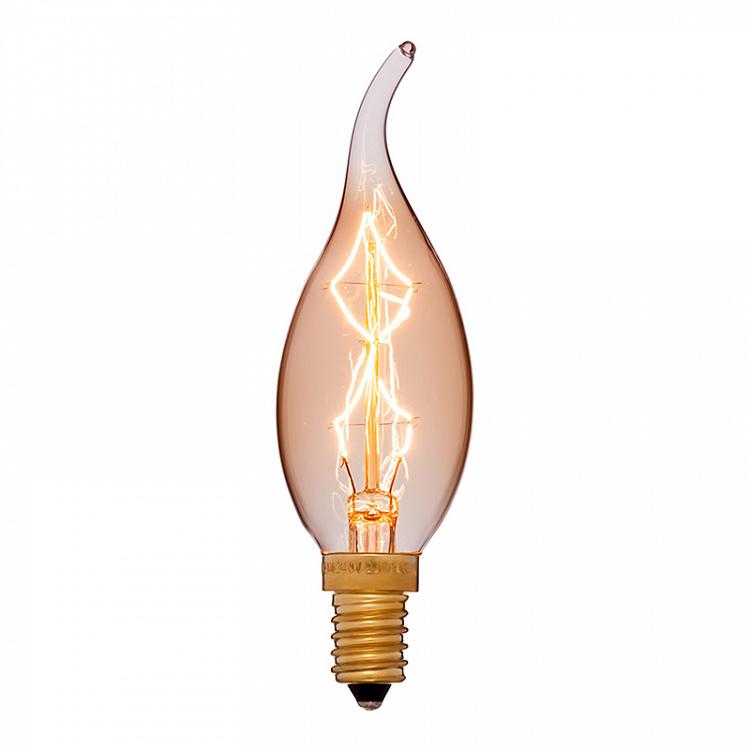 Лампа накаливания Эдисон Пламя Модерн E14 40Вт, золотая колба Edison Flame Gold Modern E14 40W