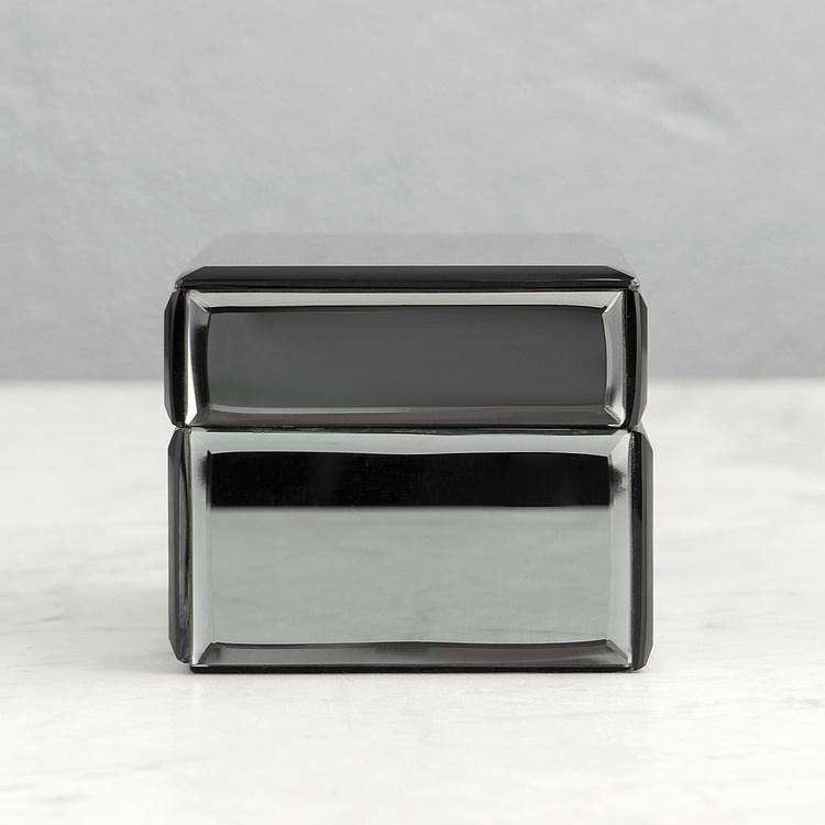 Шкатулка из дымчатого зеркала Mirrored Box Smoked Glass