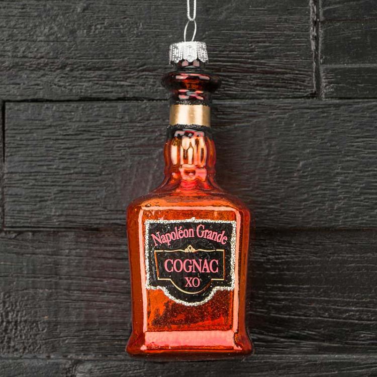 Ёлочная игрушка Коньяк Glass Hanger Cognac Bottle 11 cm