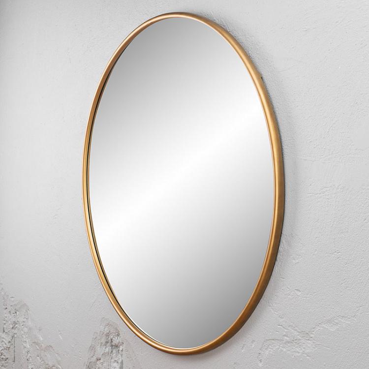 Круглое зеркало Винтажное золото Round Mirror Antique Gold