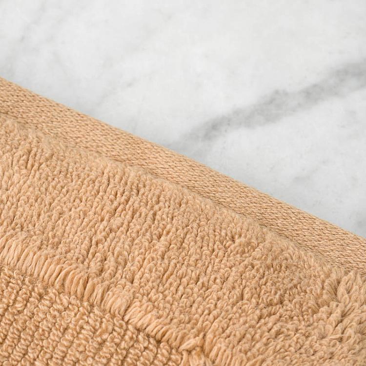 Тёмно-карамельное махровое полотенце-салфетка из органического хлопка Наследие 30x40 см Heritage Natural Cotton Washcloth Towel Almond 30x40 cm