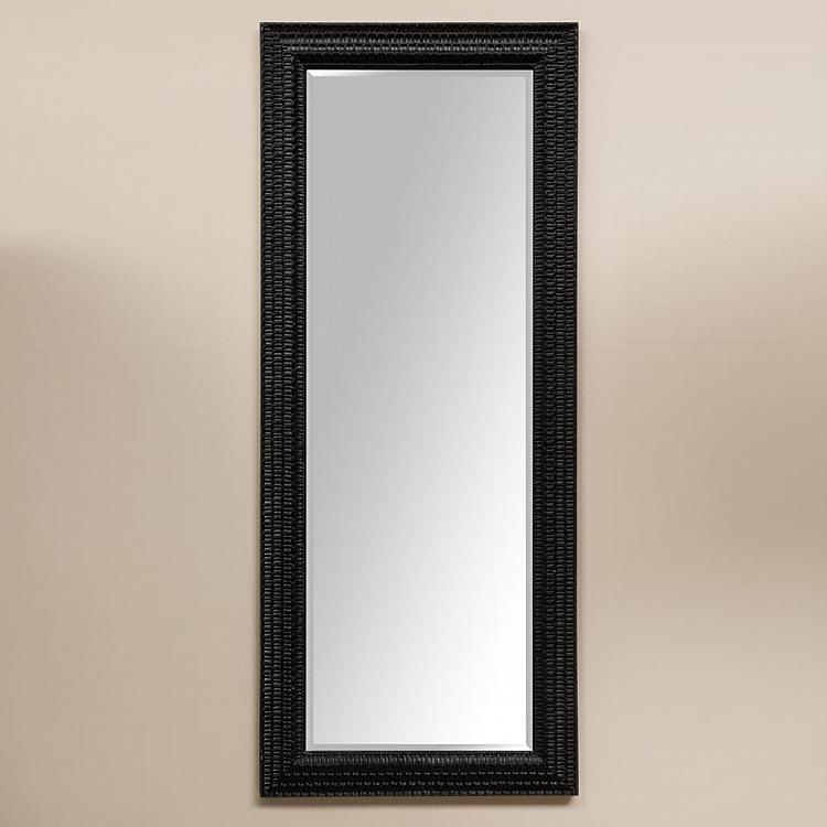 Pinecone Design Mirror Black