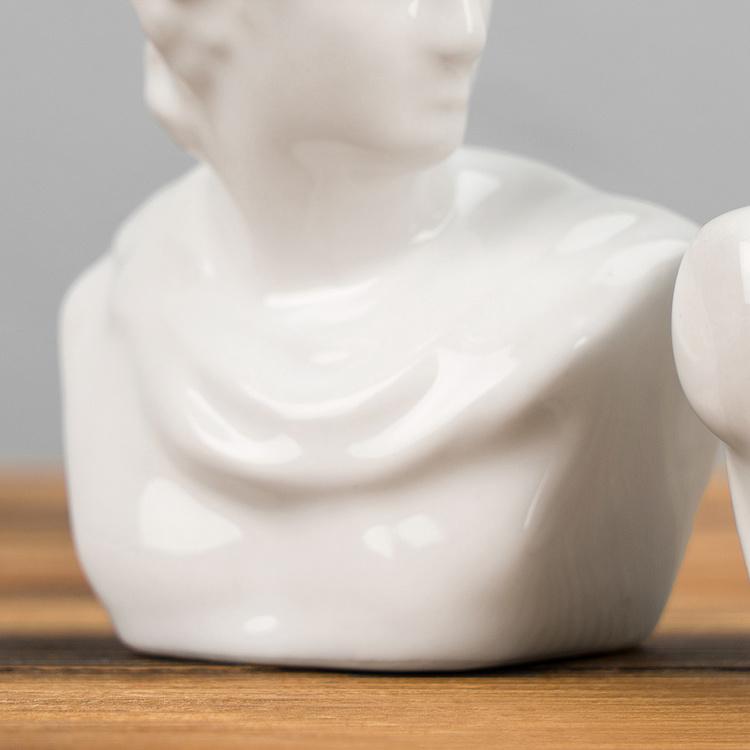 Набор для специй Фарфоровые бюсты Set Of 2 Salt And Pepper Porcelain Statues