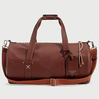 Спортивная сумка Sport Bag Model 38 натуральная кожа Mocha Mousse - ракурс 3