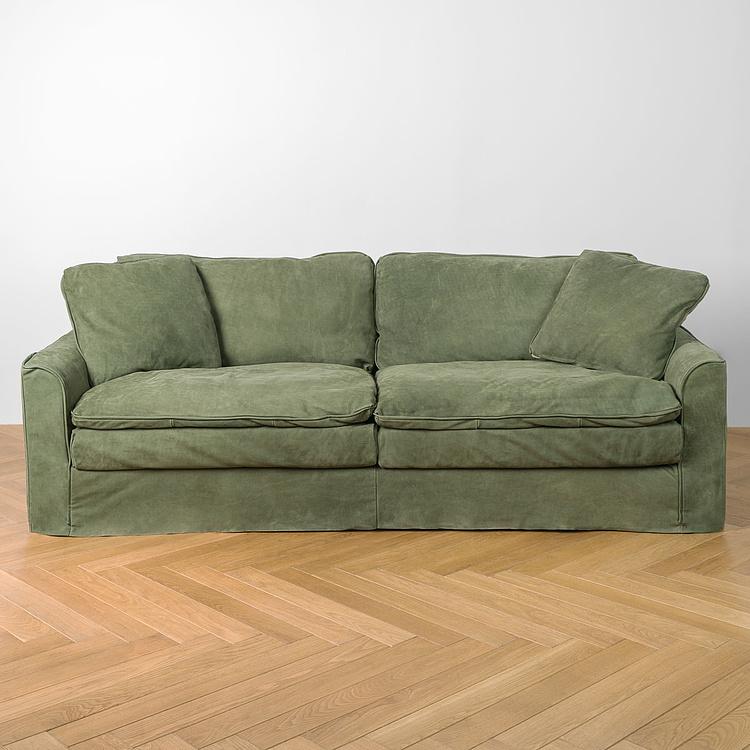 Трёхместный кожаный диван Луизиана Louisiana 3 Seater Leather RM