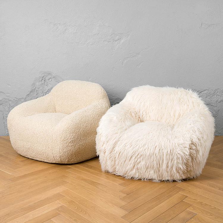 Кресло Snuggy Chair искусственный мех Shearling Natural - ракурс 10