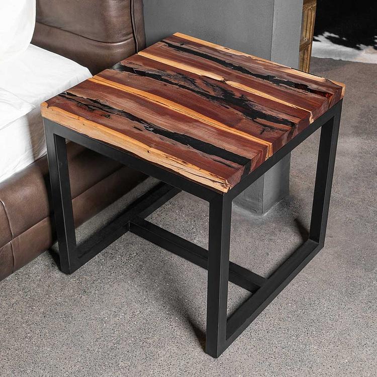 Прикроватный столик Трапт, матовые чёрные ножки Trapt Side Table, Matt Black