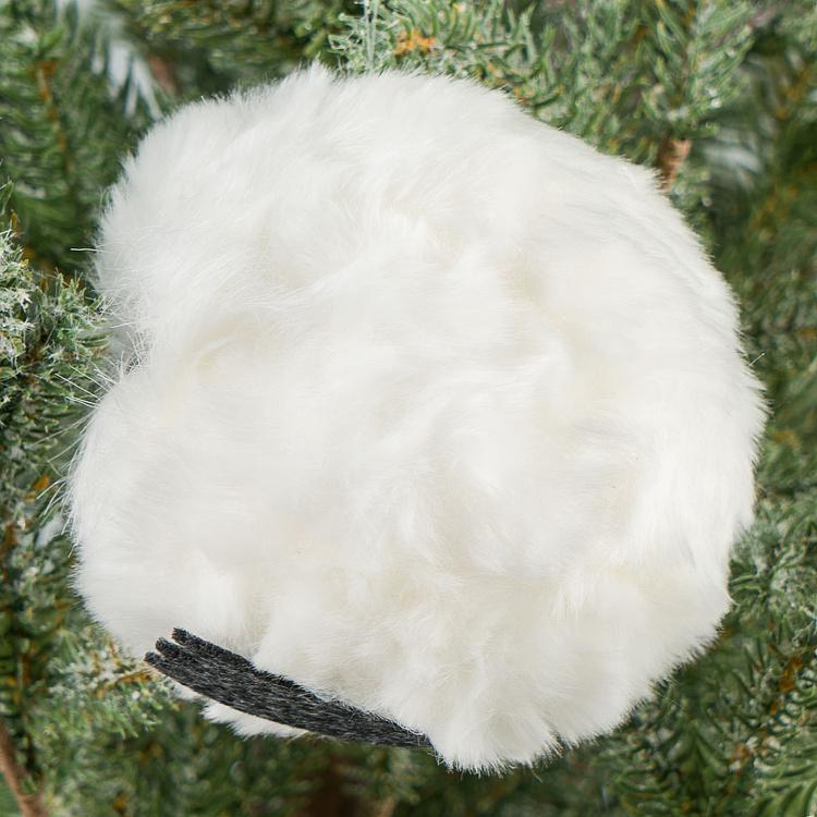 Ёлочная игрушка Круглая сова с открытыми глазами Round Owl With Open Eyes 10 cm