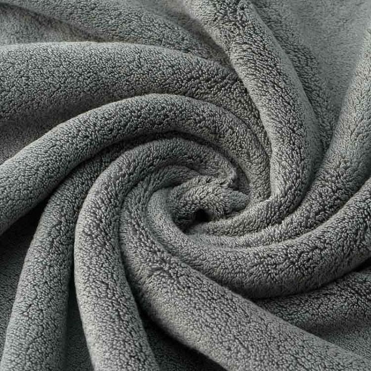 Тёмно-серое махровое банное полотенце Олимпия 100x180 см Olympia Body Towel Dark Grey 100x180 cm