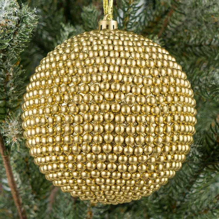 Ёлочная игрушка Пузырьки шампанского Half Beads Ball 11 cm