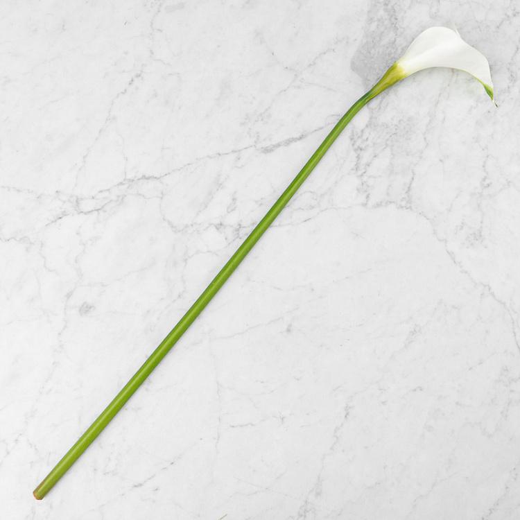 Искусственная калла белая, L Calla White Large 83 cm