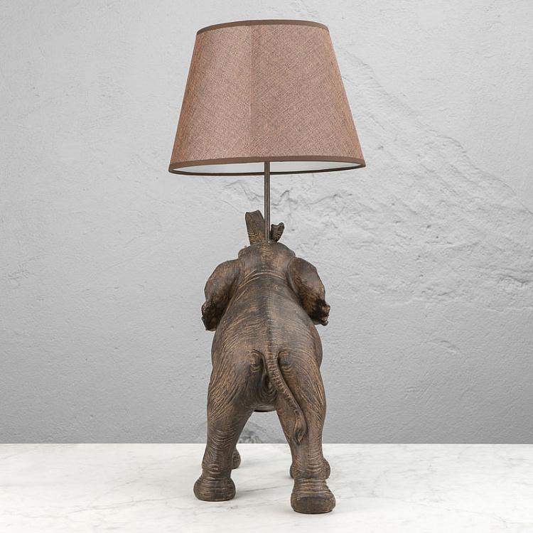 Настольная лампа с абажуром Слон Elephant Lamp Hati
