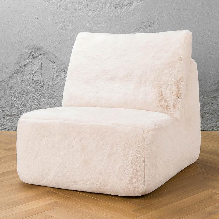 Кресло Lomfy Chair искусственный мех Big Bear Cream