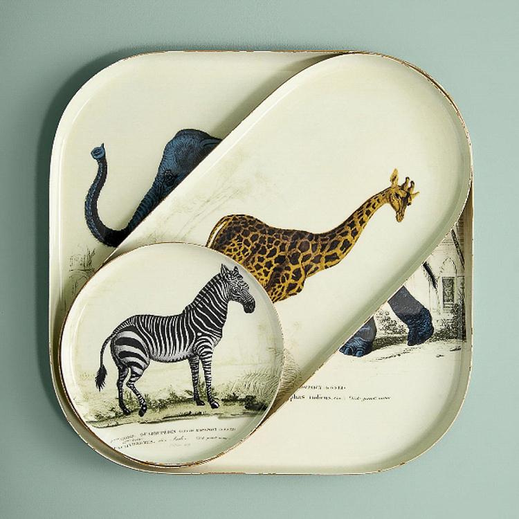 Набор из трёх подносов Сафари Set Of 3 Trays Safari