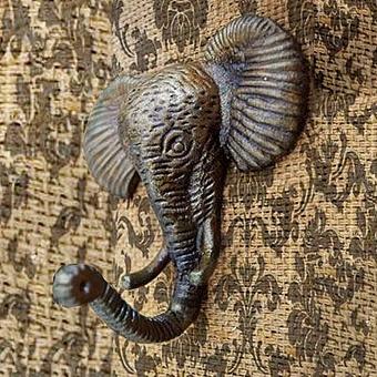 Elephant Cast Iron Hook