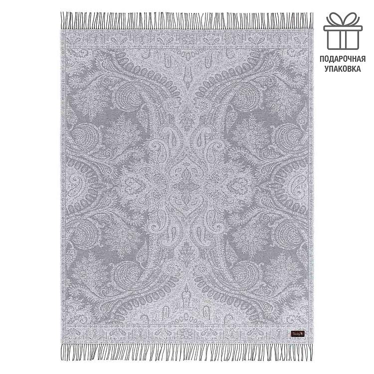 Серый хлопковый плед Магнолия, 130x180 см Magnolia Plaid Grey 130x180 cm