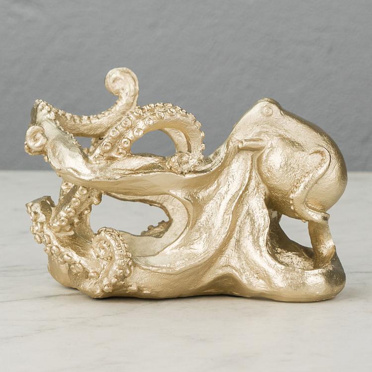 Подставка для бутылки Золотой осьминог Wine Bottle Holder Octopus Gold