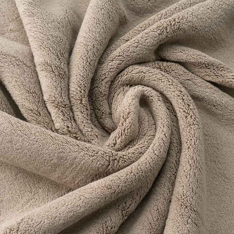 Дымчато-бежевое махровое банное полотенце Олимпия 100x180 см Olympia Body Towel Vapour 100x180 cm