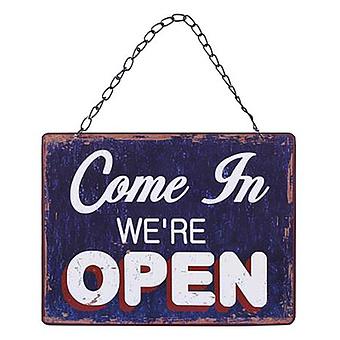 Metal Sign Open And Closed