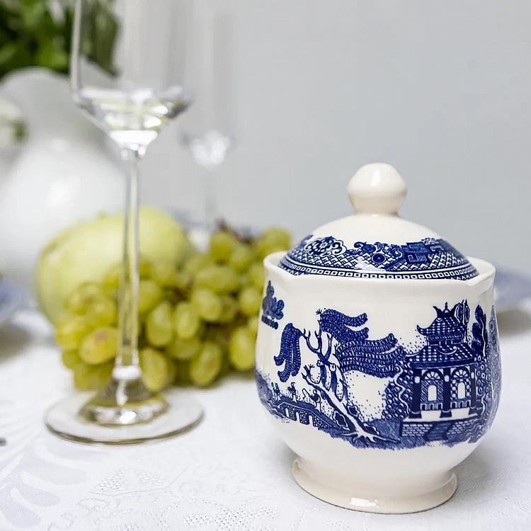 Сахарница Голубая ива Blue Willow Sugar Bowl