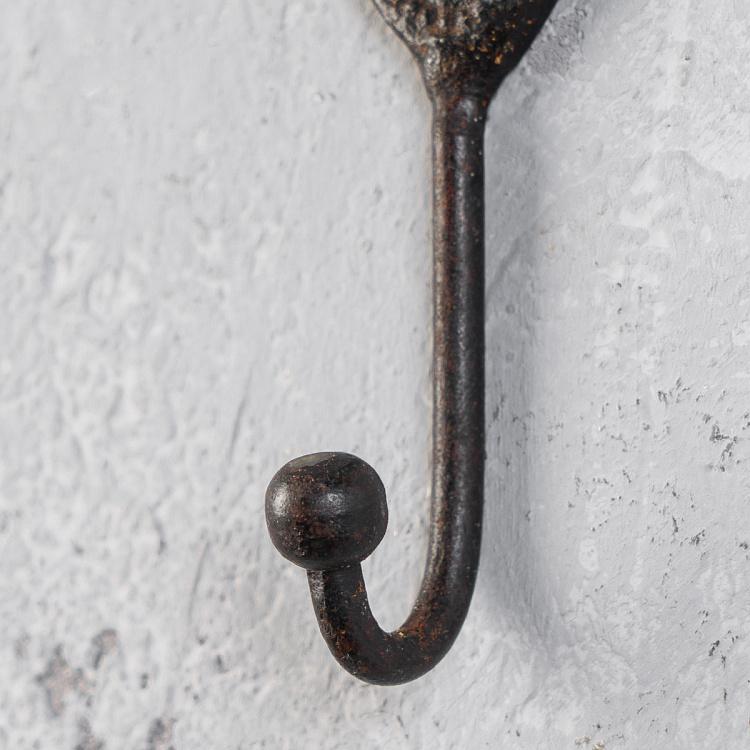 Овальный крючок с шишкой и патиной Cone Oval Brown Patina Hook