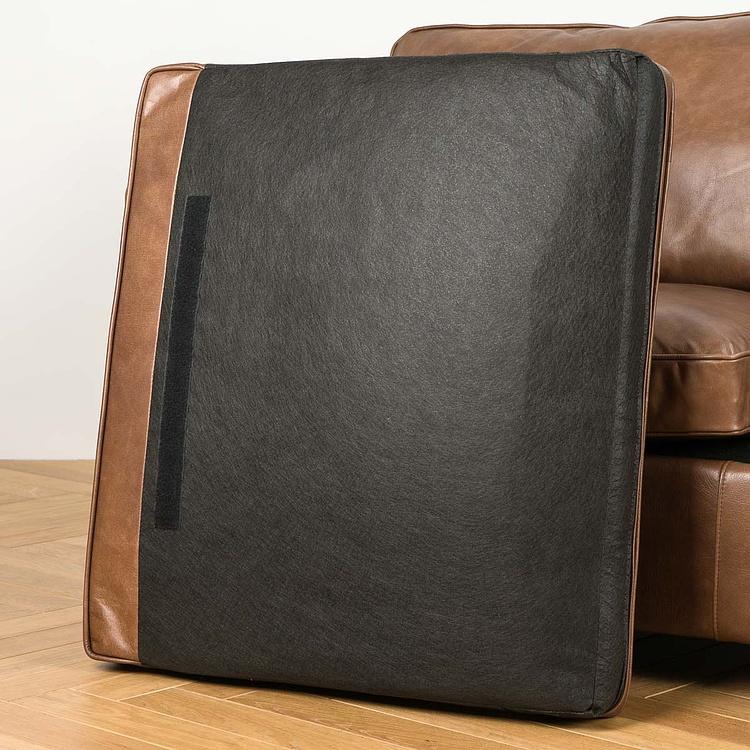 Двухместный диван Minister 2 Seater RM натуральная кожа Brown Franco - ракурс 14